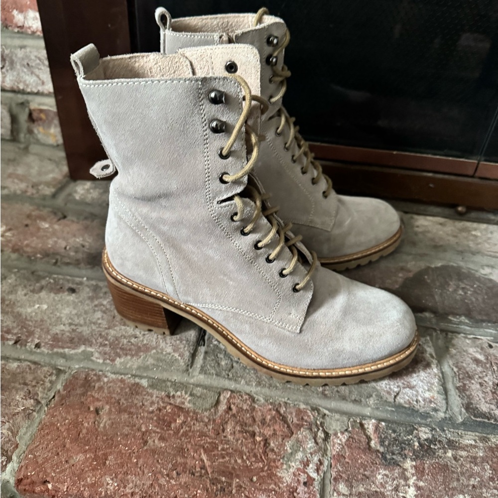 Seychelles Irresistible Lace-Up Boots - Sand - Picture 3 of 7